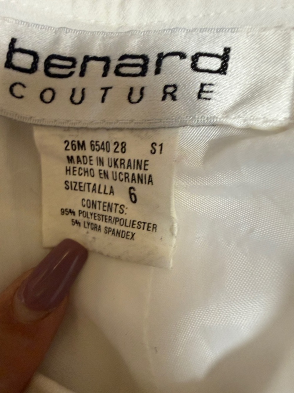 Tailored High-Rise Cream Trousers for Women - Picture 3 of 5